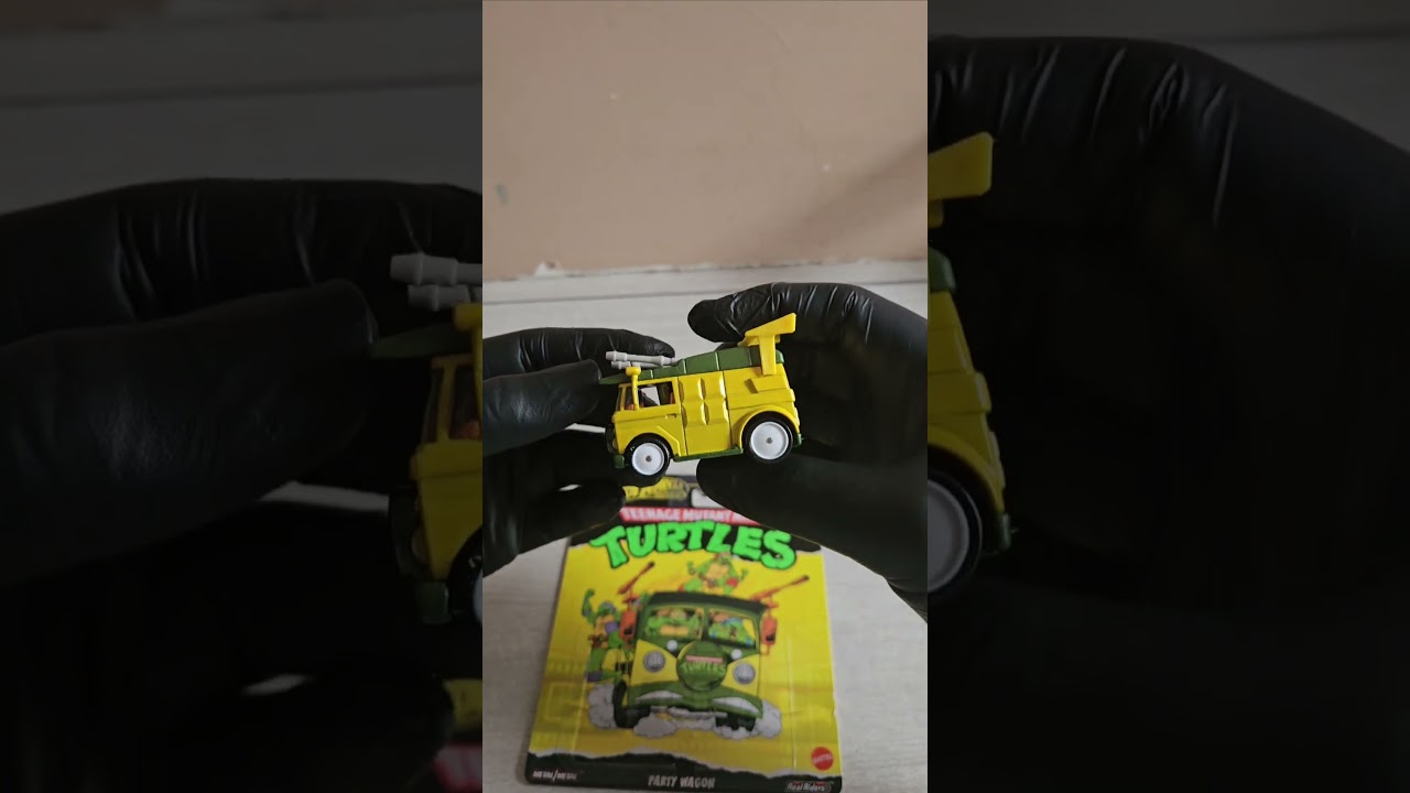 HOTWHEELS PREMIUM NINJA TURTLES PARTY WAGON UNBOXING 