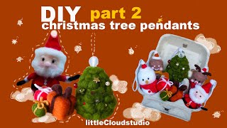 How to make a Christmas tree pendant part 2/ easy make/Christmas gift