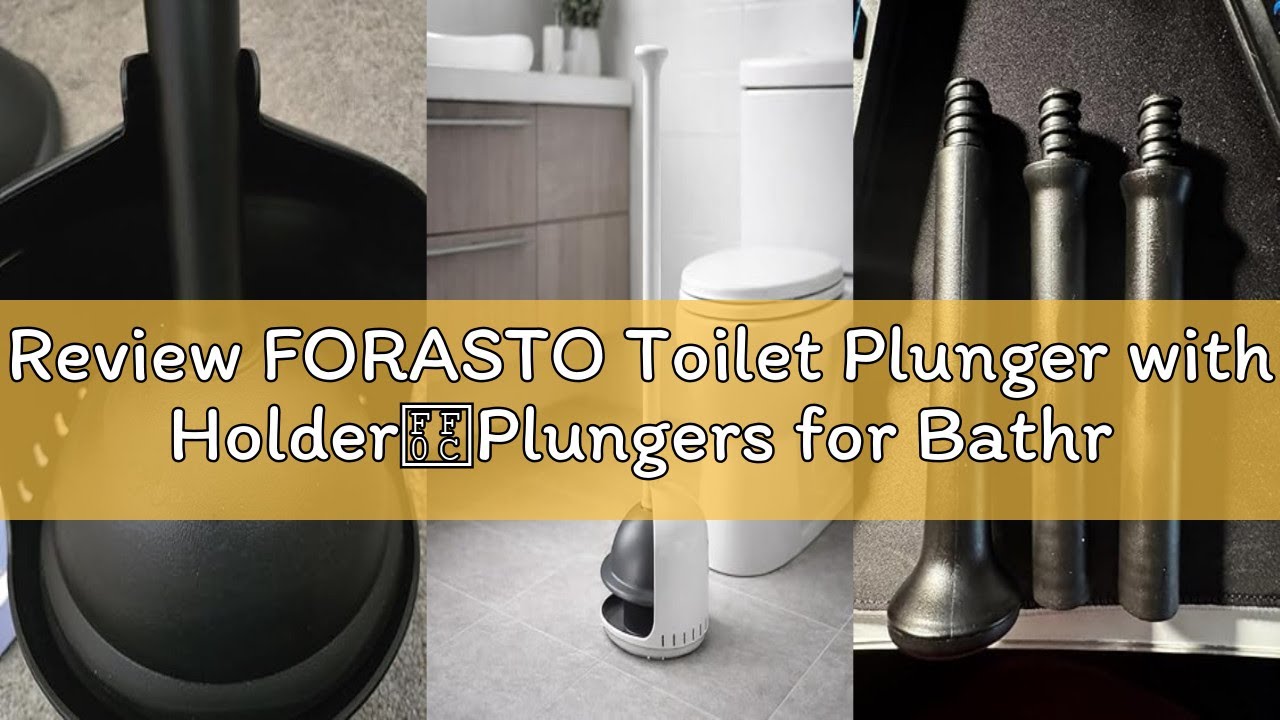 Review FORASTO Toilet Plunger with Holder，Plungers for Bathroom with Holder, Toilet Plunger Heavy Du