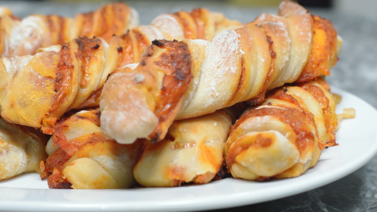 PERO QUE FÁCIL ES ESTA RECETA! PIZZA ENROLLADA!  - Recetas MWC