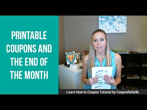 Couponing Tutorial – Printable Coupons and the end of the month