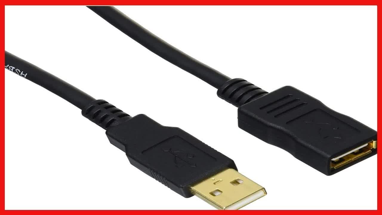 Amazon Basics USB 2.0 Extension Cable AMale to AFemale Adapter Cord