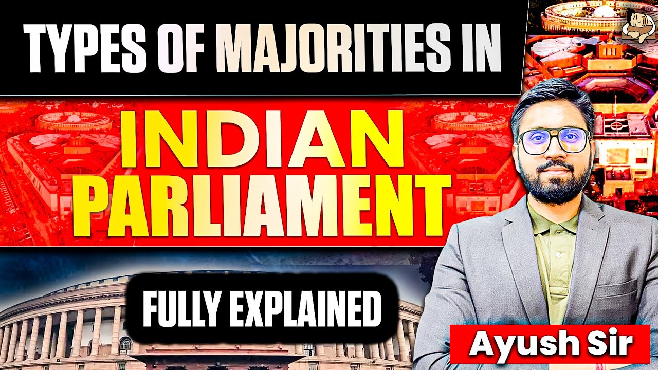 Types of Majorities in Indian Parliament Explained - Polity | Absolute, Effective, Special Majority