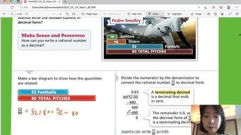 EnVision Grade 7 Accelerated Pre-Algebra 1-2: Understand Rational Numbers