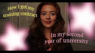 How I Got My Training Contract While Still at University | My Complete Journey