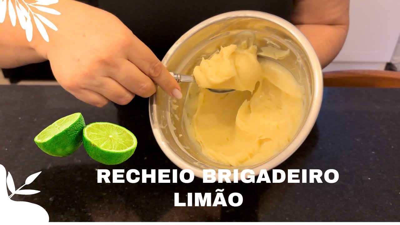 RECHEIO BRIGADEIRO DE LIMÃO SEM TALHAR