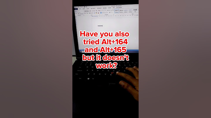 Jak napsat Ñ nebo ñ na notebooku | Microsoft Word| Microsoft Excel