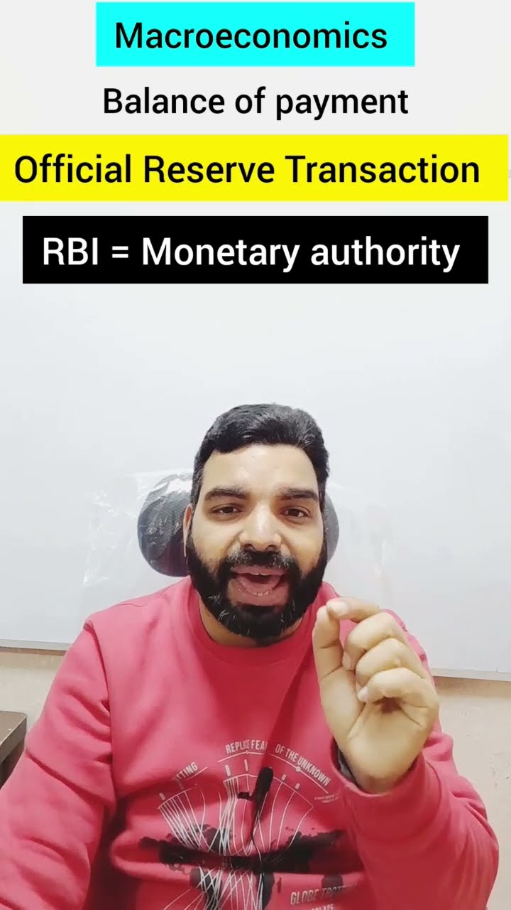 Official Reserve Transactions Balance Of Payment macroeconomics Official Reserve Transactions Balance Of Payment macroeconomics