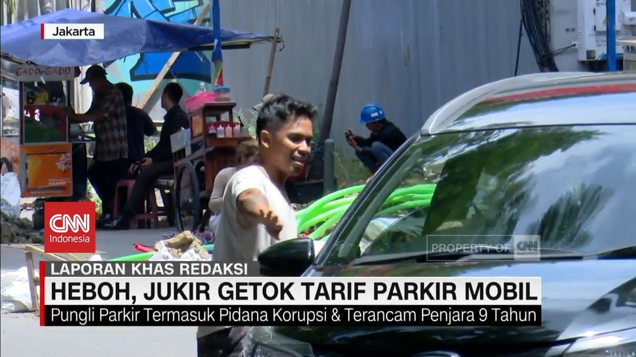 Heboh, Juru Parkir Ilegal Getok Tarif Parkir Mobil