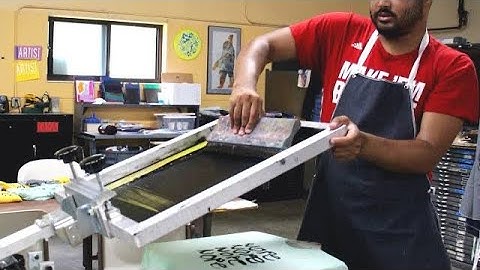 Print Your Own Posters, T- shirts and more | Screen Printing basics in 1 minute