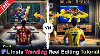 IPL Video editing tutorial || add ipl video into LED TV || Insta Viral reel editing tutorial #ipl