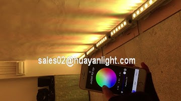 Wifi app control wireless dmx battery uplights 6*12W RGBWA-UV leds