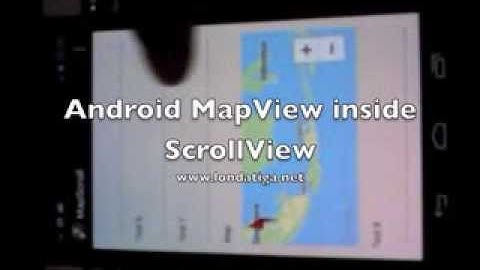 Android MapView inside ScrollView