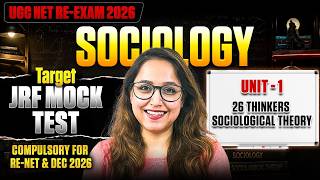 🔥UGC NET Re-Exam 2026 | Target JRF MOCK TEST | Unit 1 : Sociological Theory | Antara maam screenshot 5