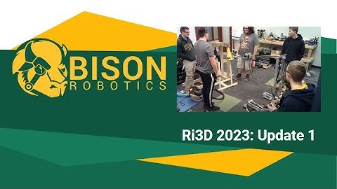 NDSU Ri3D Update 1 - 2023 Charged Up