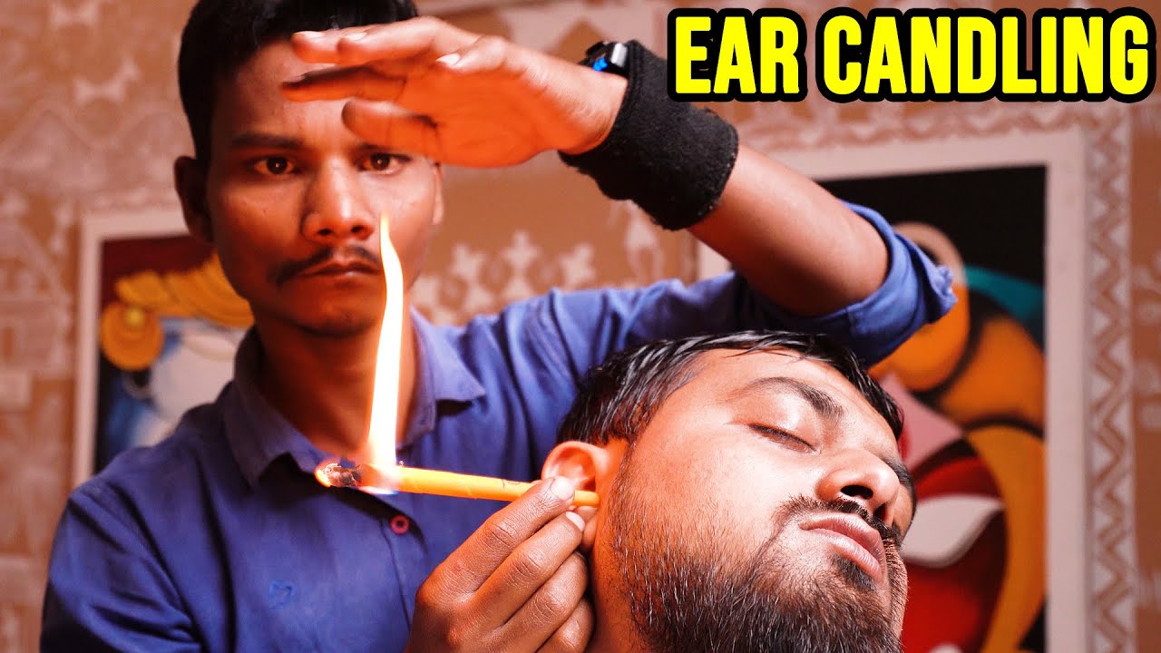 ASMR EAR CANDLING 🤫 MASTER CRACKER HEAD MASSAGE 🤫 ASMR sleep