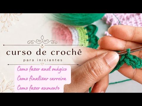 Crochet course for beginners/Magic ring, finishing a round, how to increase