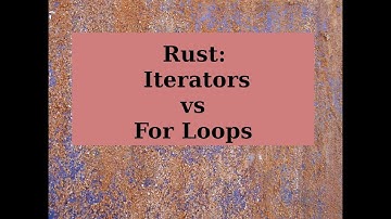Rust: Iterators vs for loops (who is faster)