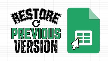 How Do I Restore a Previous Version in Google Sheets? (Version History)