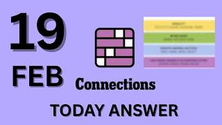 Connections NYT: Hints For Today's Puzzle, Thu, Feb 19 | Connections Answers here |