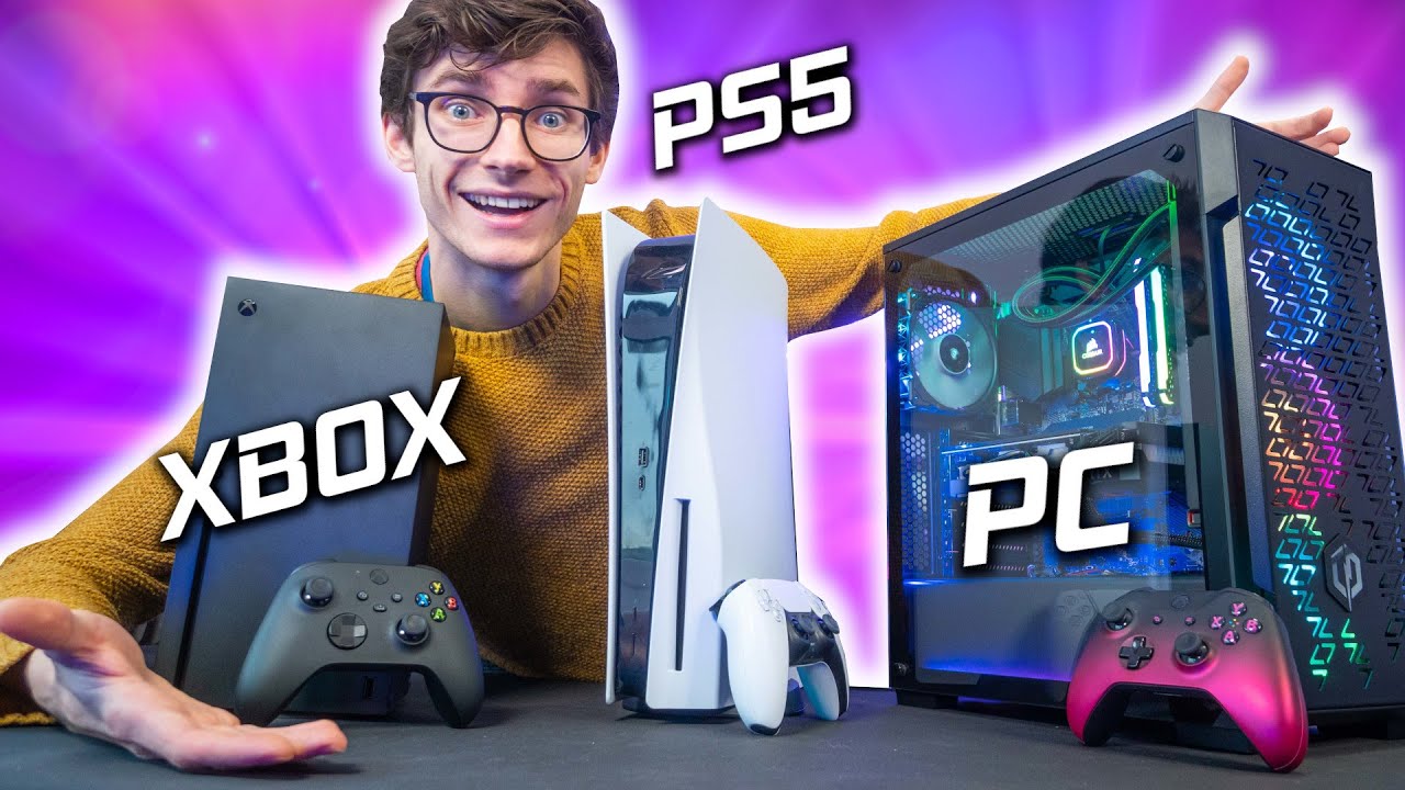 Cette tour contient un PC gaming, une PS5, Une Xbox Series X et