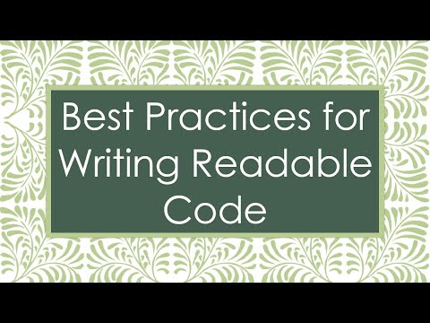 Best Practices for Writing Readable Code