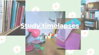 STUDY TIMELAPSE DUMP!! |studying motivation|