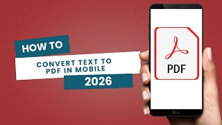 How To Convert Text To PDF in Mobile | Step By Step Tutorial | Mizaca Details