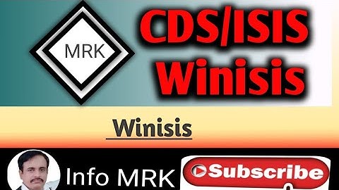 Winisis CDS/ISIS |how to create database file |database fields structure & tags #database  #infomrk