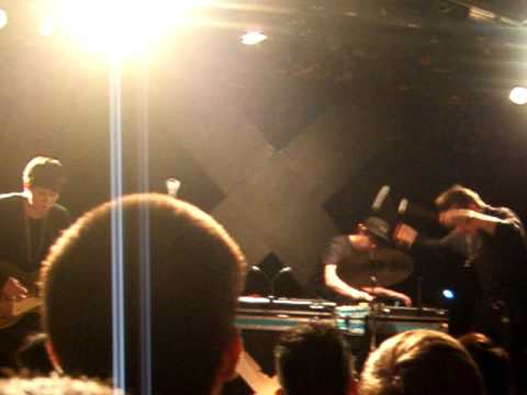 Oliver Sim (of The xx) going crazy on a cymbal at the end of "Infinity"