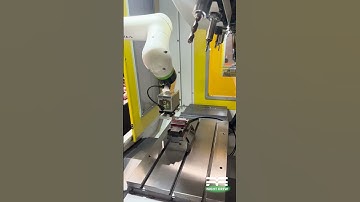 FANUC RoboDrill Automation with Collaborative CRX Robot - The Sidekick #automation #cncmill #cnc