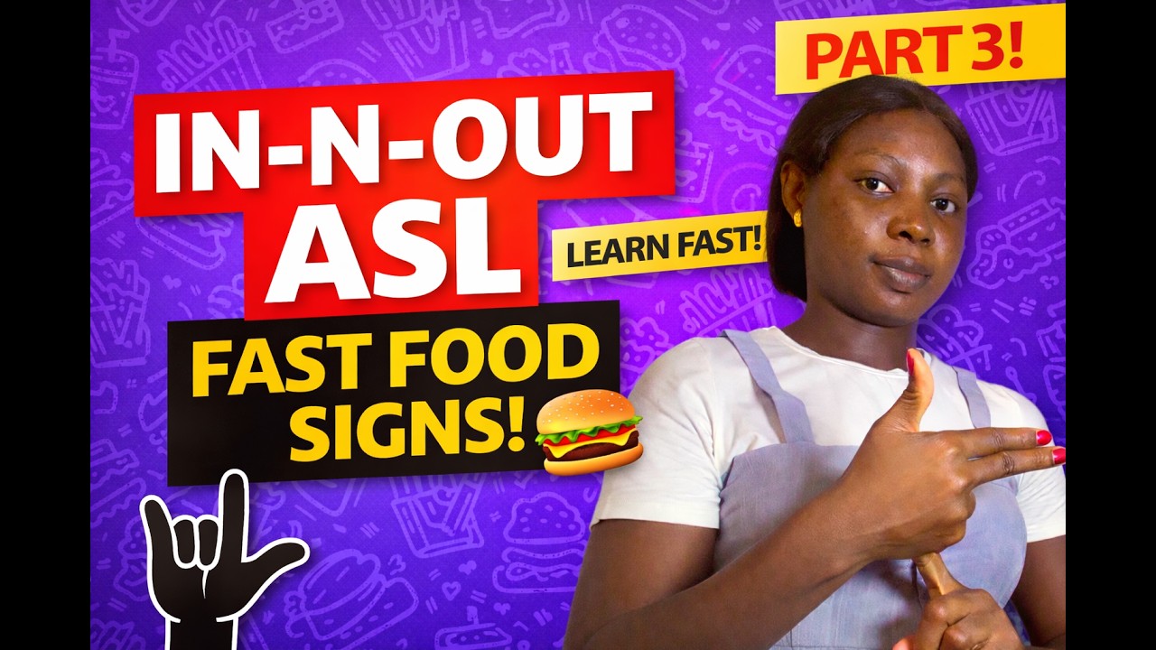Learn How to Sign In-N-Out Burger in ASL 🍔 | PRT 3 Fast Food Signs for ...