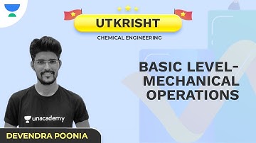Utkrisht | Basic Level | Mechanical Operations | CH | Devendra Poonia