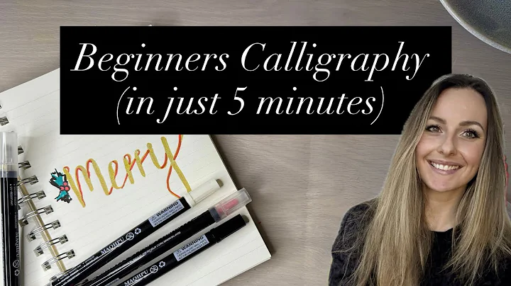 CALLIGRAPHY for BEGINNERS (in 5 mins)