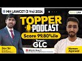 Mh law cet 3 yrs 2024 topper podcast naman agarwal score 9980ile  target college glc podcast