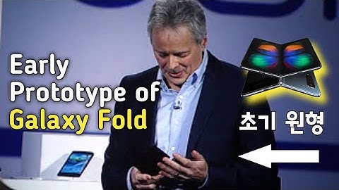 Samsung Flexible display prototype Hands-On (Early Prototype of Galaxy Fold)