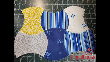 Cutting and Stitching an Apple Core Block