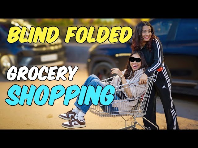Blind Folded Grocery Shopping🤕DAY 5✅ 30 DAYS CHALLENGE🔥 - Kirti Mehra class=