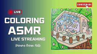 🤫 No Talking, Just Pure Satisfying Marker Sounds ASMR Cozy Corner #liveart #asmrlive #asmr
