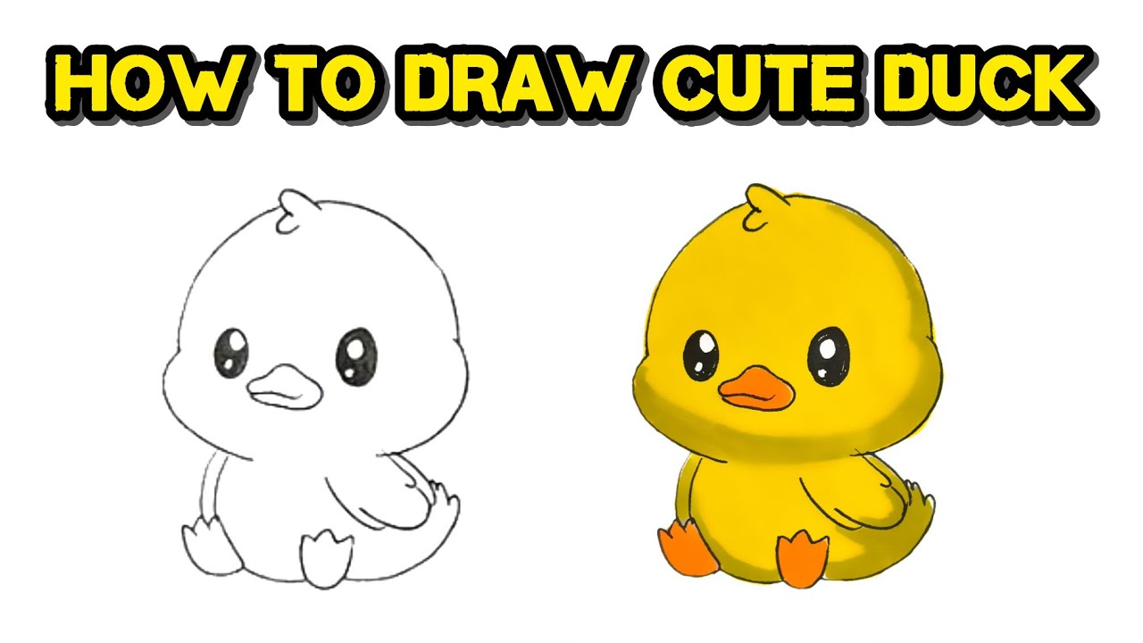 How to Draw a Cute Little Duck – Simple and Adorable Drawing Masterclass