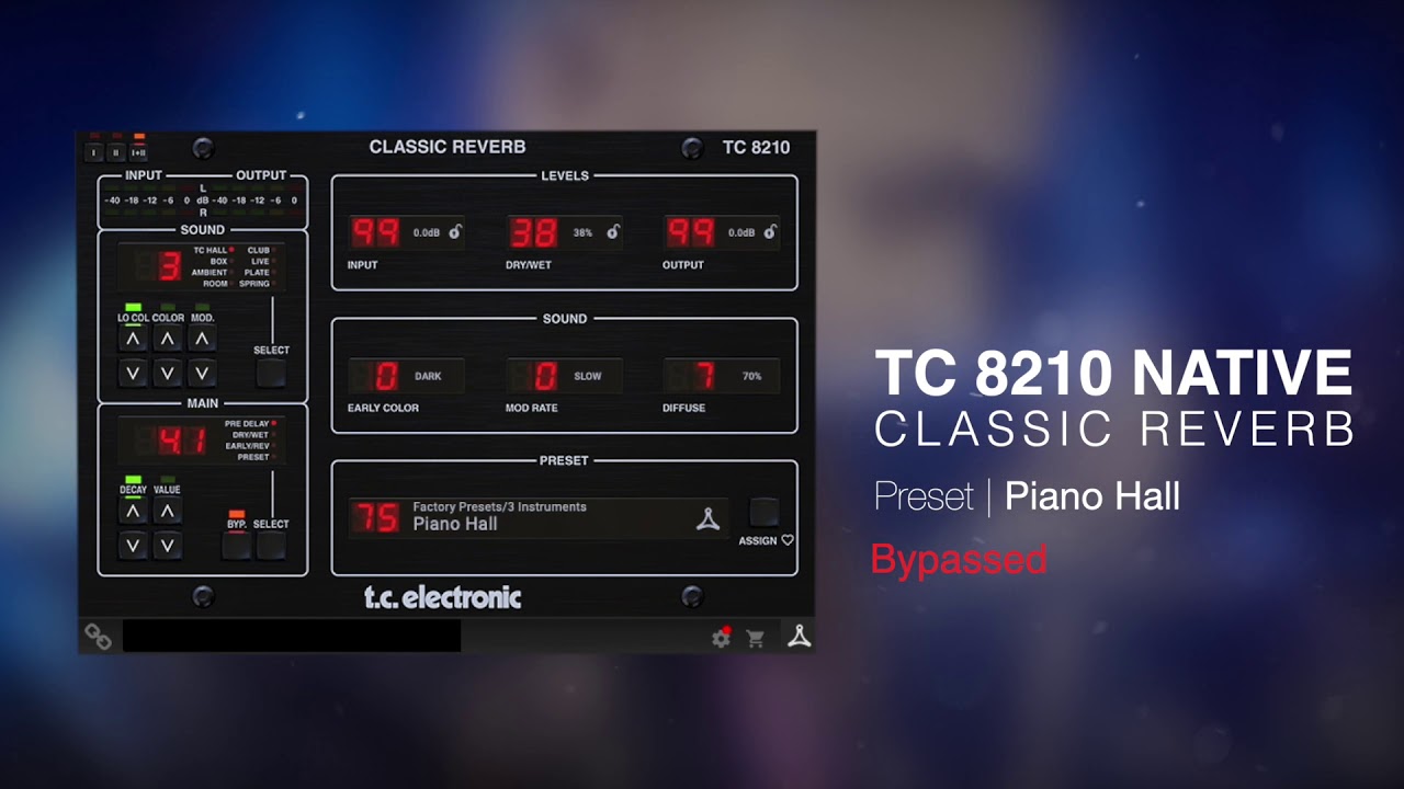 TC 8210 Classic Reverb Native Plug-In - Sound Examples