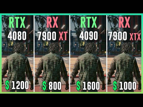 RTX 4080 vs RX 7900 XT vs RTX 4090 vs RX 7900 XTX - Test in 12 Games