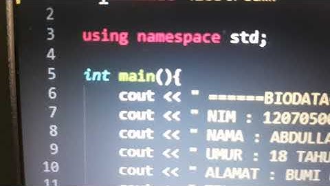Tugas Praktikum Dasar Pemrograman Teknik informatika UIN SGD BDG ( Abdullah)