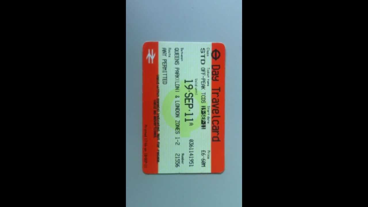 London underground ticket - YouTube