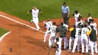 Michaels hits a walk-off homer in the 11th