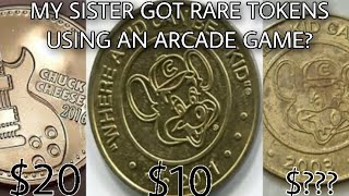 😎CHUCK E CHEESE TOKEN HAUL!