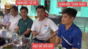 KhươngDừa đãi Giám Đốc “Vé Số” và Giám Đốc “Chăn Trâu” toàn tôm hùm để cảm ơn tài trợ Học Để Đổi Đời