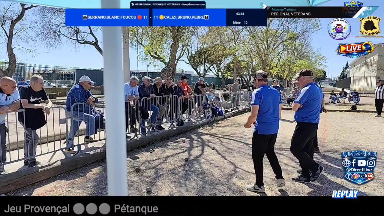 Miniature : 📡 LIVE - 1/2 FINAL🏆GRAND PRIX DE LA VILLE - RÉGIONAL PÉTANQUE🏆