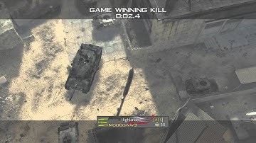 MW3 AoN Straight Up Bank Shot TK Final Killcam on Dome! - #SS