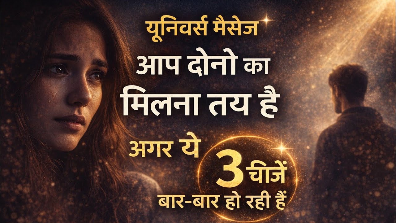 यूनिवर्स मैसेज – आप दोनों का मिलना तय है अगर ये 3 चीज़ें बार-बार हो रही हैं | Spiritual & Psychology